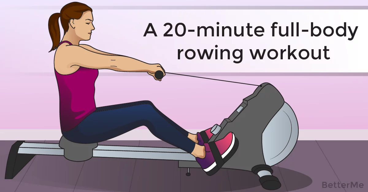 A 20-minute full-body rowing workout