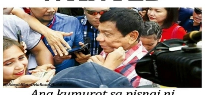 Lagot kay Bato! PNP Chief posts “WANTED” poster for Person who pinched Duterte’s cheeks