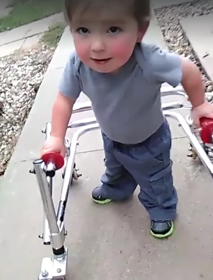 Precious! This sweet and determined two-year-old boy walks unassisted after multiple heart surgeries Precious! This sweet and determined two-year-old boy walks unassisted after multiple heart surgeries