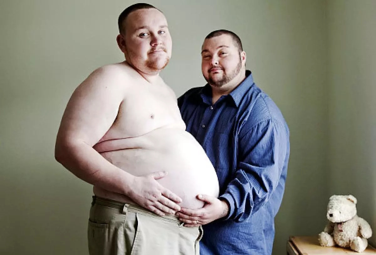 Scott and Thomas during the former's pregnancy. Photo: Fame Pictures Scott and Thomas during the former's pregnancy. Photo: Fame Pictures