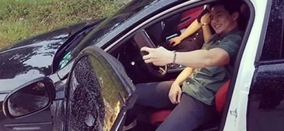 Look at Alden's new sports car!