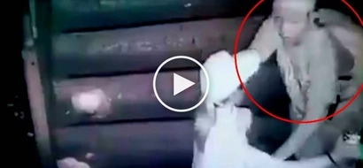 Pinoy hold-upper caught on CCTV robbing helpless woman at Pasay City overpass