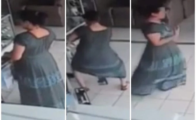 Woman Stealing TV By Hiding It Under Her Dress Is The Most Hilarious Video You Will See Today Woman Stealing TV By Hiding It Under Her Dress Is The Most Hilarious Video You Will See Today