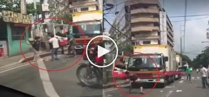 Ang tapang! Video of another road rage incident in Novaliches goes viral