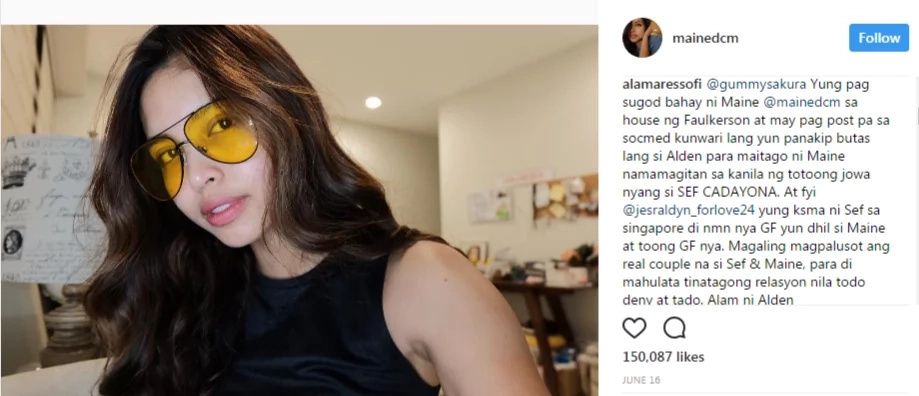 You won't believe how a netizen bashed Maine Mendoza on Instagram! You won't believe how a netizen bashed Maine Mendoza on Instagram!