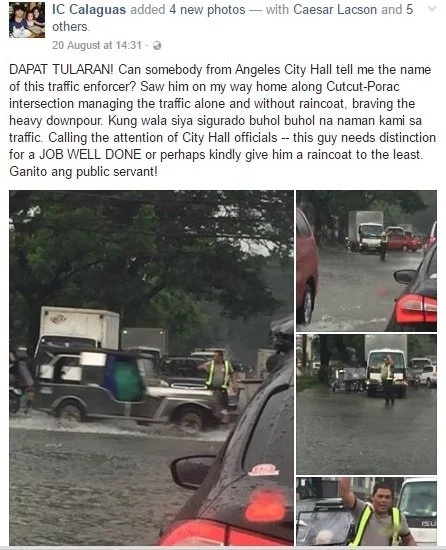 Traffic enforcer receives praise from netizens Traffic enforcer receives praise from netizens