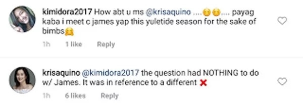 Kris Aquino clarifies post as not referring to ex-husband James Yap Kris Aquino clarifies post as not referring to ex-husband James Yap