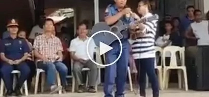 This policeman composed a song about Duterte's war on drugs, video went viral