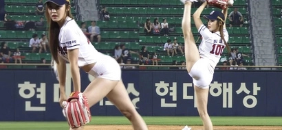 Korean hottie throws the sexiest baseball pitch in this alluring video