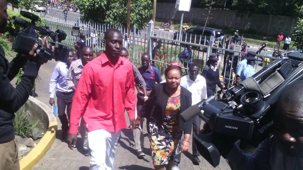 Anne Waiguru mobbed by supporters as she goes to EACC