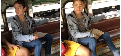 Cutie spotted! Netizen gush over a cute boy she saw inside a jeepney: 'Mukhang babae pero lalaki talaga siya'