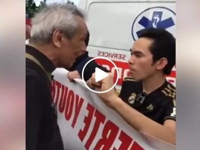 Furious Jim Paredes and Duterte supporters clash along EDSA