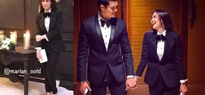 Who wore it best? Marian Rivera graces Gabby Garcia's debut in an alluring tuxedo