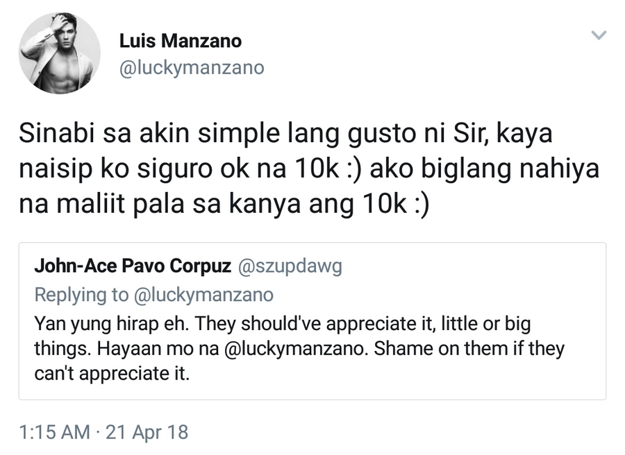 Netizen chided Luis for giving only 10K to her father for her debut Netizen chided Luis for giving only 10K to her father for her debut