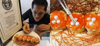 Pinoy chef proudly holds Guinness record for creating the world's most expensive sushi