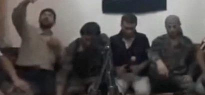 Syrian rebel accidently kills himself and all his friends in a literal photo-bombing