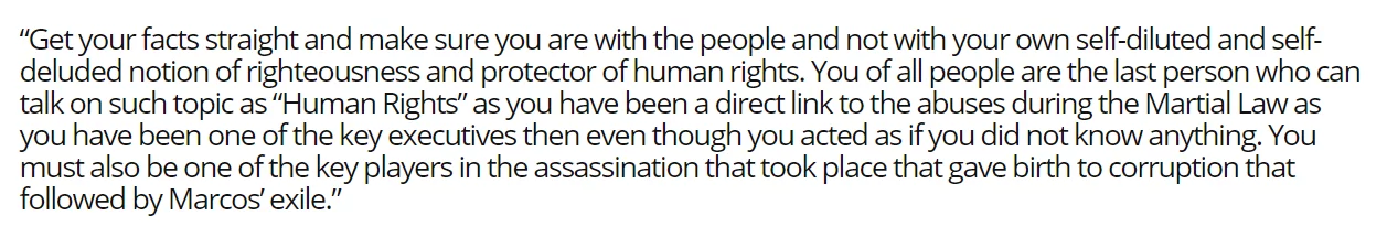 ‘You are also involved in human right abuses, you are not in any position to advise’.-Canadian Political Analyst To Ramos ‘You are also involved in human right abuses, you are not in any position to advise’.-Canadian Political Analyst To Ramos
