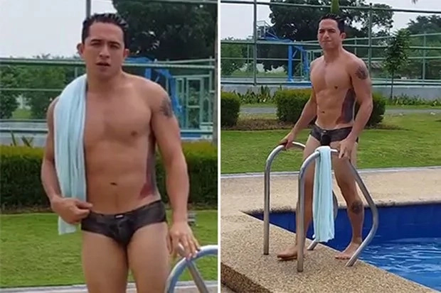 Dennis Trillo wears trunks in 'Bakit Lahat Ng Gwapo May Boyfriend' Dennis Trillo wears trunks in 'Bakit Lahat Ng Gwapo May Boyfriend'