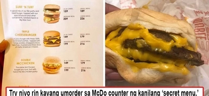 Totoo po mga baks! Netizen proves McDonalds secret menu and bravely posted it online