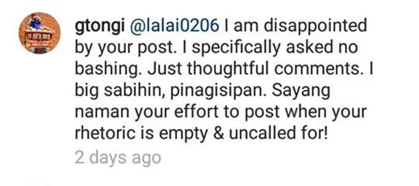 G Toengi reacts adversely to Duterte’s tirades against Obama G Toengi reacts adversely to Duterte’s tirades against Obama