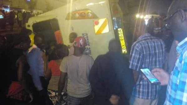 Imara Daima bound bus rolls along Mombasa road