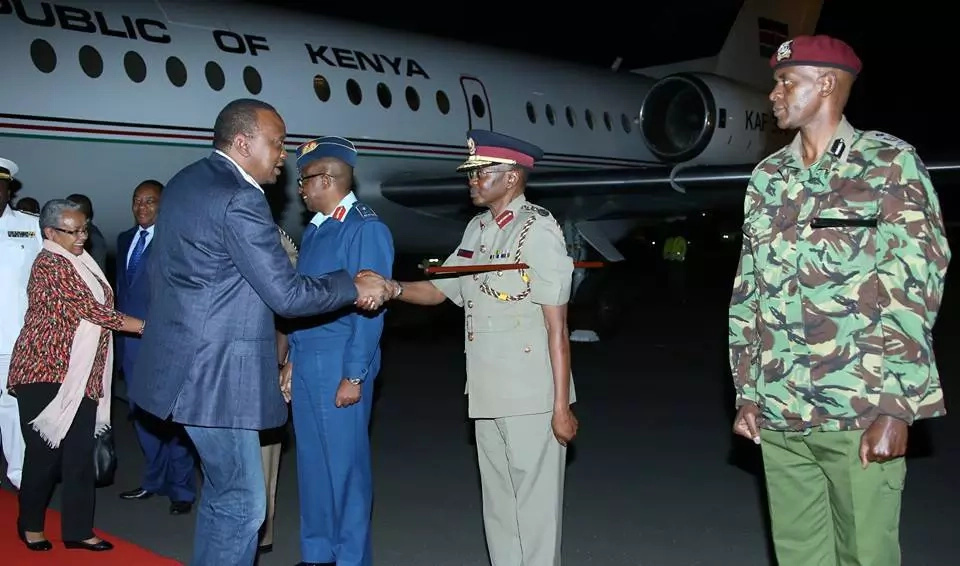 PHOTOS: Uhuru Jets Back From UN General Assembly