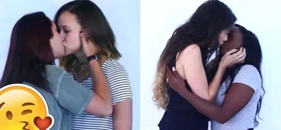 Women kiss passionately in this experiment to test female heterosexuality