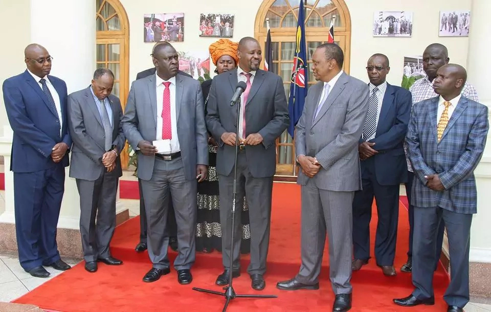 See Uhuru Making Deal With KUPPET At State House