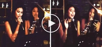 Maxine Medina & Ariella Arida perform epic cover of 'Tadhana' by Up Dharma Down at Makati restaurant