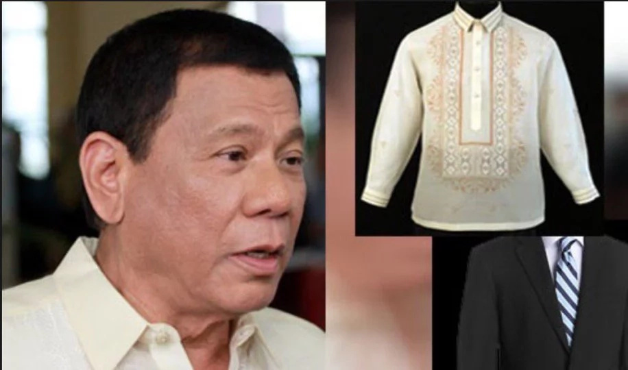 Duterte’s tailors start preparing designs for his barong Duterte’s tailors start preparing designs for his barong