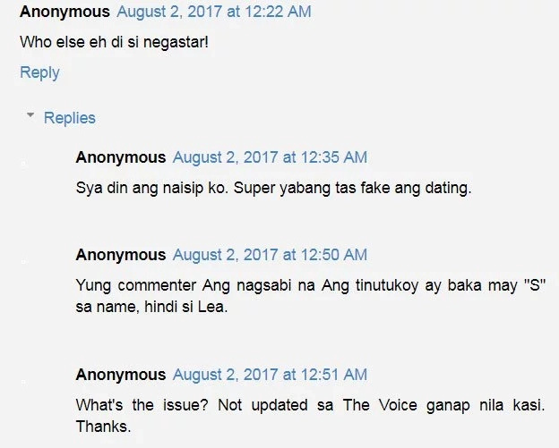 Netizens wonder whom Lea Salong is alluding to in her tweet Netizens wonder whom Lea Salong is alluding to in her tweet
