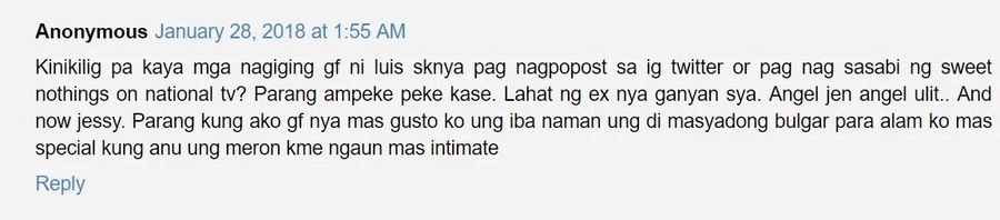Lahat talaga pinapatulan? Luis Manzano shuts down basher who questioned his intentions toward Jessy Mendiola Lahat talaga pinapatulan? Luis Manzano shuts down basher who questioned his intentions toward Jessy Mendiola