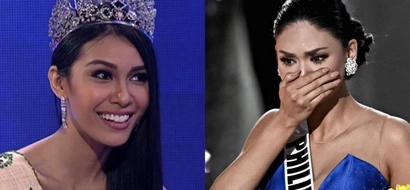 Aray ko! Miss Earth 2015 Angelia Ong inaming nasapawan ni Miss Universe 2015 Pia Wurtzbach