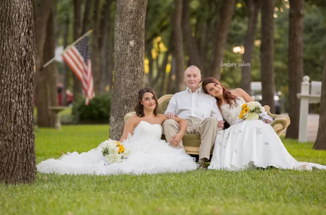 Twin sisters play pretend, enact imaginary wedding day for dad with Alzheimer’s Disease Twin sisters play pretend, enact imaginary wedding day for dad with Alzheimer’s Disease