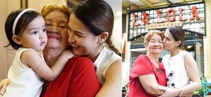 Happy birthday Nanay! Sweet Baby Zia and Marian Rivera spend time with their dearest Lola Iska