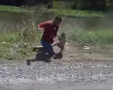 See how this man gets into a hilarious fight with a monkey (photo, video)