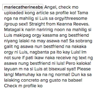 Angel Locsin gives her piece on the Keanna Reeves-Luis Manzano sex issue Angel Locsin gives her piece on the Keanna Reeves-Luis Manzano sex issue