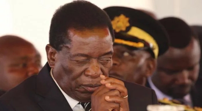 Zimbabwe's Vice President was pictured praying with one eye open on the Mugabes. Photo: NewZimbabwe.com Zimbabwe's Vice President was pictured praying with one eye open on the Mugabes. Photo: NewZimbabwe.com