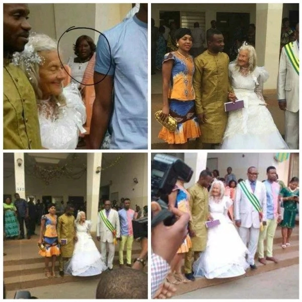 Shock as man weds GRANDMOTHER in colourful church ceremony (a must see photos)