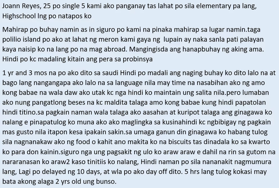 Nagtitiis ng gutom at mura para sa pamilya! Struggles of an OFW in Saudi Arabia who wants to help her parents redeem their property Nagtitiis ng gutom at mura para sa pamilya! Struggles of an OFW in Saudi Arabia who wants to help her parents redeem their property
