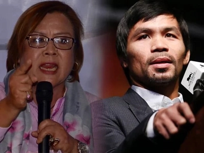 Isang malaking kasinungalingan! De Lima firmly denies Pacquiao's claim linking her to illegal drug trade