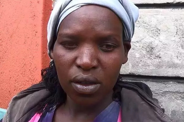 The mother, Maria Chepterit, at the Kapenguria Law Courts The mother, Maria Chepterit, at the Kapenguria Law Courts