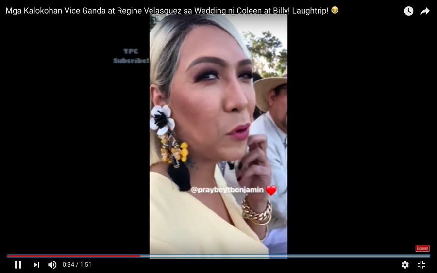 Vice Ganda, natural na nagpatawa sa kasal nila Billy Crawford at Coleen Garcia Vice Ganda, natural na nagpatawa sa kasal nila Billy Crawford at Coleen Garcia