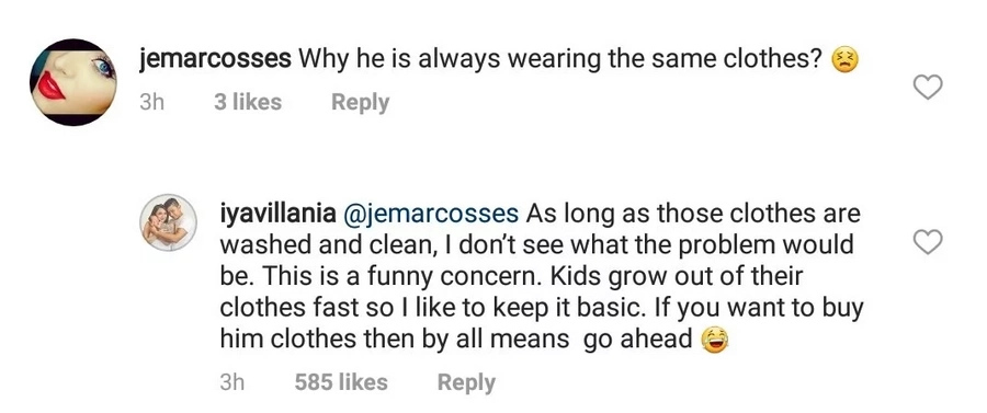 Iya Villania responds to netizen who expressed concern over baby Primo’s clothes Iya Villania responds to netizen who expressed concern over baby Primo’s clothes