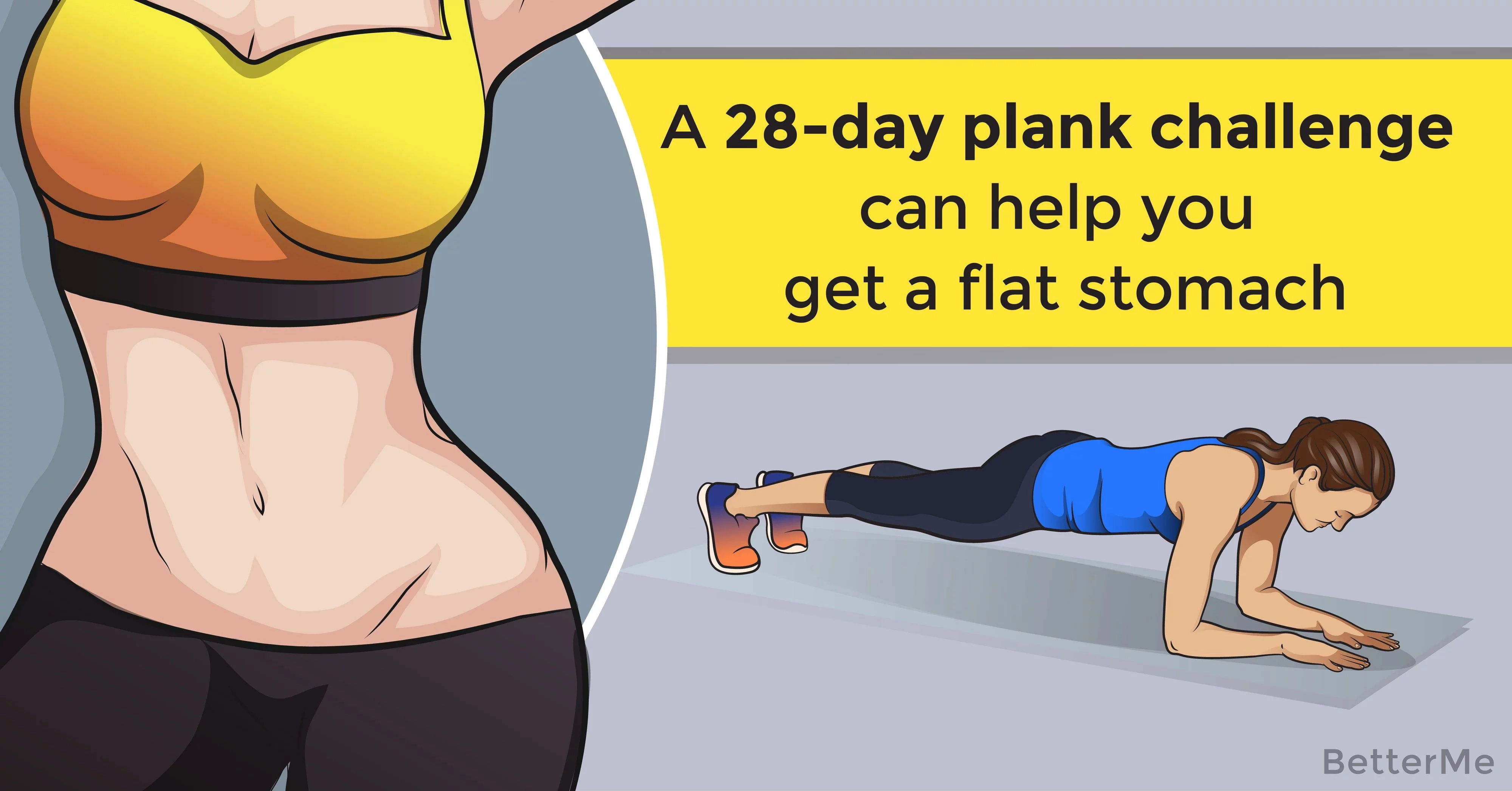 flat stomach in a day