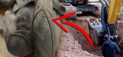 Construction workers were digging under concrete when a hard massive object halted their work! What was inside it left them speechless