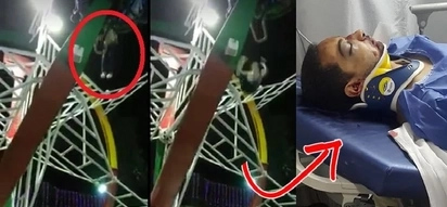Are you into adrenaline rides? Look how this man fell from the amusement ride