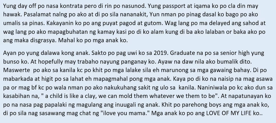 Todo kayod para maabot ang pangarap! Inspiring story of an OFW from Bahrain who's also a single mother of 2 boys Todo kayod para maabot ang pangarap! Inspiring story of an OFW from Bahrain who's also a single mother of 2 boys