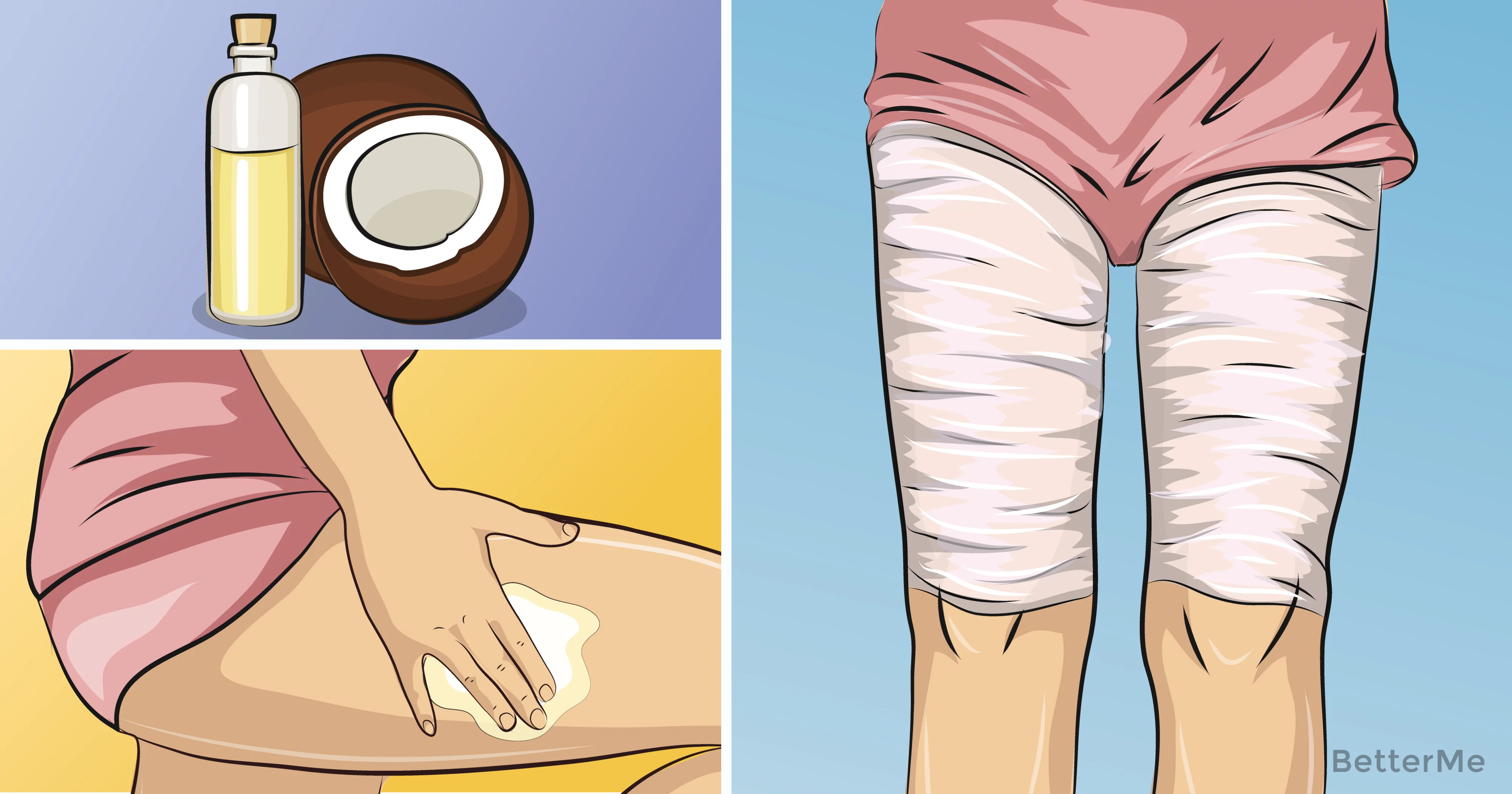 Effective coconut oil body wrap that can help you lose legs size Coconut Oil Body Wrap For Weight Loss