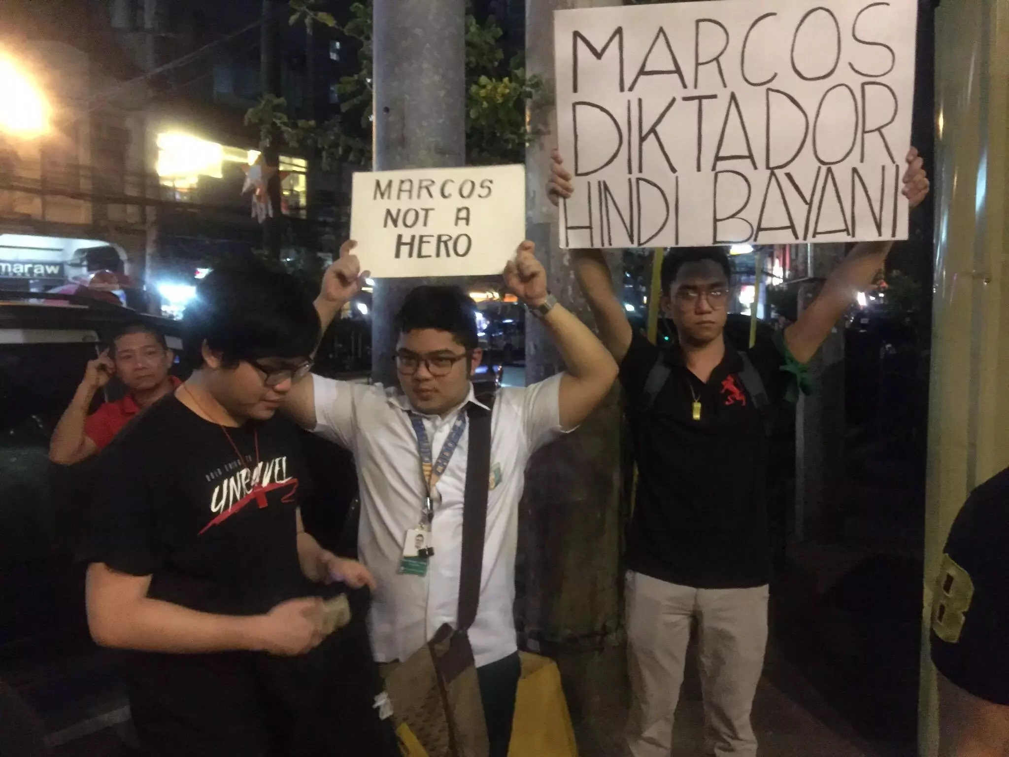 FEU Tamaraws Against Marcos group spearheads noise barrage condemning Marcos burial FEU Tamaraws Against Marcos group spearheads noise barrage condemning Marcos burial